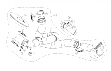 Akrapovic Titanium Voorbocht Ducati Multistrada 1200 / S 2015 > 2017