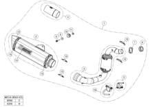 Akrapovic Racing Line RVS Volledig Uitlaat Systeem met E-keur BMW G 310 R 2017 > 2024