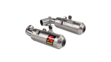 Akrapovic Slip-on Line Titanium dubbele Einddemper (R+L) Set met E-keur Ducati Hypermotard 950 / SP 2019 > 2024