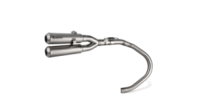 Akrapovic Slip-on Line Titanium Double Exit Einddemper zonder E-keur Honda Monkey 2019 > 2025