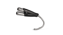 Akrapovic Slip-on Line Titanium Double Exit Einddemper zonder E-keur Honda Monkey 2019 > 2025