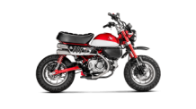 Akrapovic Slip-on Line Titanium Double Exit Einddemper zonder E-keur Honda Monkey 2019 > 2025