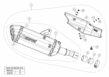 Akrapovic Slip-On Line Titanium Black Einddemper met E-keur Honda X-ADV 2017 > 2023
