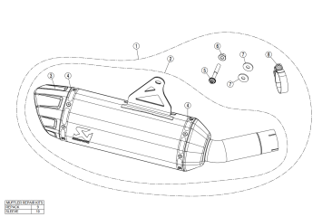 Akrapovic Slip-on Line Titanium Black Einddemper met E-keur Honda XL 750 Transalp 2023 - 2025