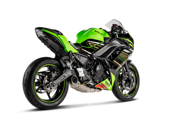 Akrapovic Racing Line Titanium Volledig Uitlaatsysteem zonder E-keur Kawasaki Ninja 650 2024 - 2025