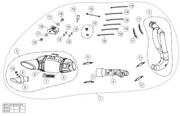 Akrapovic Racing Line Titanium Volledig Uitlaatsysteem zonder E-keur Kawasaki Z650 2024 - 2025