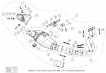 Akrapovic Racing Line Titanium Volledig Uitlaatsysteem met E-keur Kawasaki Z650 2021 > 2022