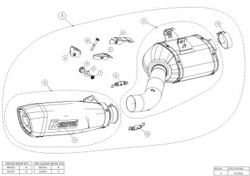 Akrapovic Slip-on Line Titanium Einddemper met E-keur Kawasaki Z 650 RS 2022 - 2024