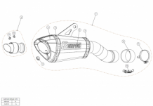 Akrapovic Slip-On Line Titanium Einddemper zonder E-keur Kawasaki Z900 2020 > 2024