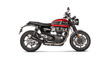 Akrapovic Slip-on Line Titanium Black Einddemper Set met E-keur Triumph Thruxton 1200 / R / RS 2016 - 2020