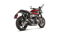 Akrapovic Slip-on Line Titanium Black Einddemper Set met E-keur Triumph Thruxton 1200 / R / RS 2016 - 2020