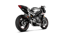 Akrapovic Slip-on Line Carbon Einddemper zonder E-keur Triumph Street Triple 765 S / R / RS  2017 > 2019