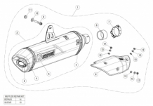 Akrapovic Slip-on Line Titanium Einddemper met E-keur Triumph Tiger 900 2020 - 2024