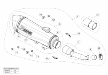 Akrapovic Slip-on Line RVS Einddemper met E-keur Yamaha X-Max 400 2018 - 2020