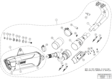 Akrapovic Racing Line Titanium Volledig Uitlaatsysteem met E-keur Yamaha T-Max 560 2020 -2024