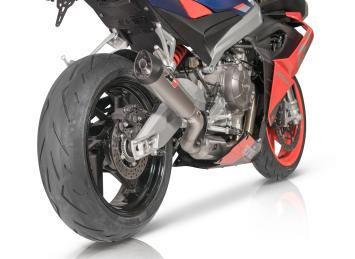 QD Exhaust Full system Titanum Tricone met E-keur Aprilia Tuono 660 2021 -