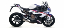 Arrow Competition Titanium Low Volledig Uitlaatsysteem zonder E-keur incl. RVS Voorbocht BMW S1000RR 2019 > 2023