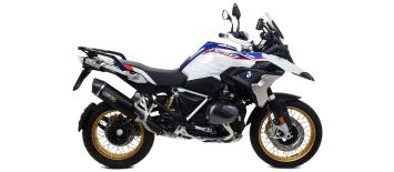 Arrow Maxi Race-Tech Aluminium Dark Einddemper met carby end cap met E-keur BMW R 1250 GS / Adventure 2019 - 2024