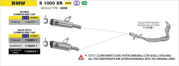 Arrow Works Titanium Einddemper met E-keur BMW S 1000 XR 2020 > 2023