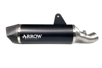 Arrow Maxi Race-Tech Aluminium Dark Carbon Endcap Einddemper met E-keur BMW R1200GS / Adventure 2013 > 2018