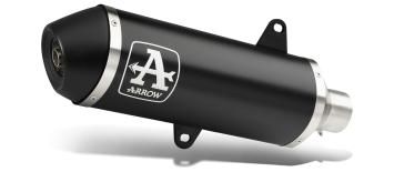 Arrow Urban Aluminium Black Dark Endcap Einddemper met E-keur Yamaha X-Max 300 2021 > 2024