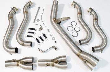 Black Widow RVS Decat Bochtenset RVS voor GSX-S 1000 / F Gen1 2015 - 2020 