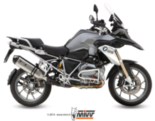 Mivv Speed Edge RVS Slip-on Einddemper met E-keur Euro3 en Euro4 BMW R 1200 GS 2013 > 2018