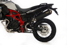 BOS Oval 120 Black Edition Einddemper met E-keur BMW F 800 GS / Adventure 2008 > 2016