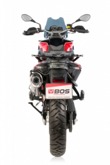 BOS Oval 120 Black Edition Einddemper met E-keur BMW F 650 GS 2008 > 2012
