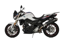 BOS Oval 120 Black Edition Einddemper met E-keur BMW F 800 R 2009 > 2016