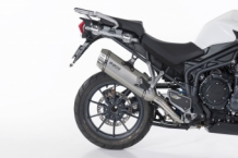 BOS Desertfox RVS Matt Einddemper met E-keur voor Triumph Tiger 1200 Explorer 2012 > 2015