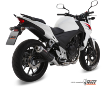 Mivv GP RVS Black Slip-on Einddemper met E-keur Honda CB 500 X 2013 > 2015