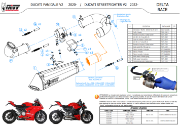 Mivv Delta Race RVS Einddemper met E-keur Ducati Panigale V2 2020 > 2024