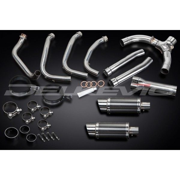 Delkevic volledig systeem Round Carbon 200mm - CBR1100XX BLACKBIRD (1996-2009)