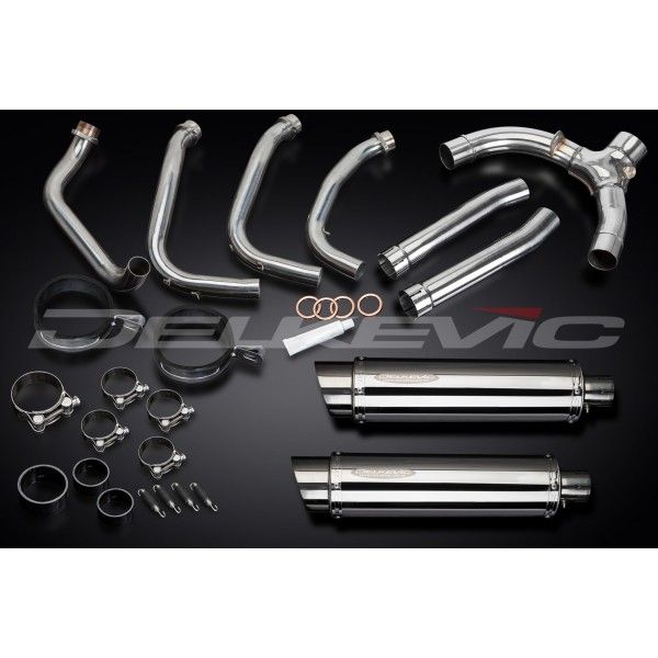 Delkevic volledig systeem Round RVS 350mm - CBR1100XX BLACKBIRD (1996-2009)