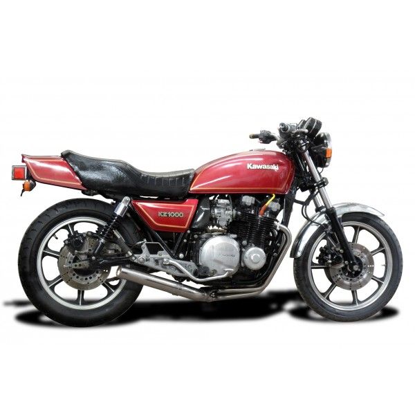 Delkevic volledig systeem Short Straight RVS 350mm - Z1000J (1981-1983)