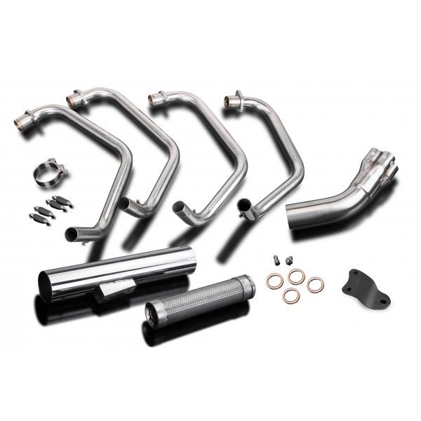 Delkevic volledig systeem Short Straight RVS 350mm - Z1000J (1981-1983)