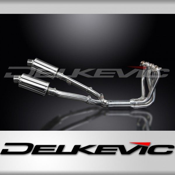 Delkevic volledig systeem Oval RVS 225mm - CBR1100XX BLACKBIRD (1996-2009)