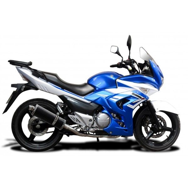 Delkevic volledig systeem Oval Carbon 350mm - GW250 Inazuma (2013-2018)