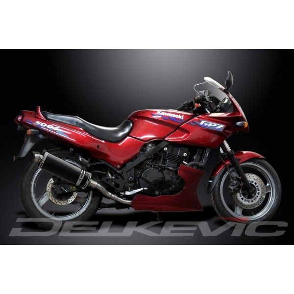 Delkevic slip-on kit Oval Carbon 350mm - GPZ500S EX500C(1987-2007)