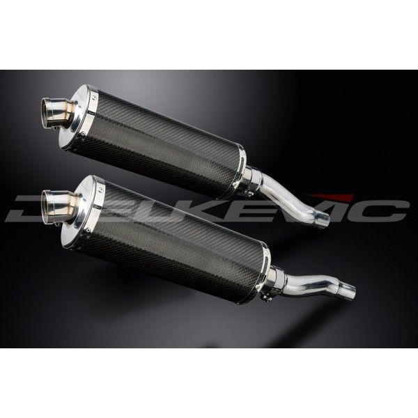Delkevic slip-on kit Oval Carbon 350mm - GPZ500S EX500C(1987-2007)
