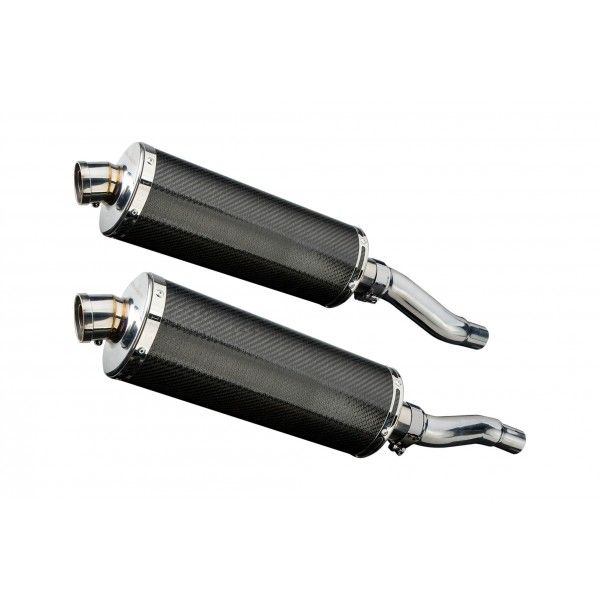Delkevic slip-on kit Oval Carbon 350mm - GPZ500S EX500C(1987-2007)