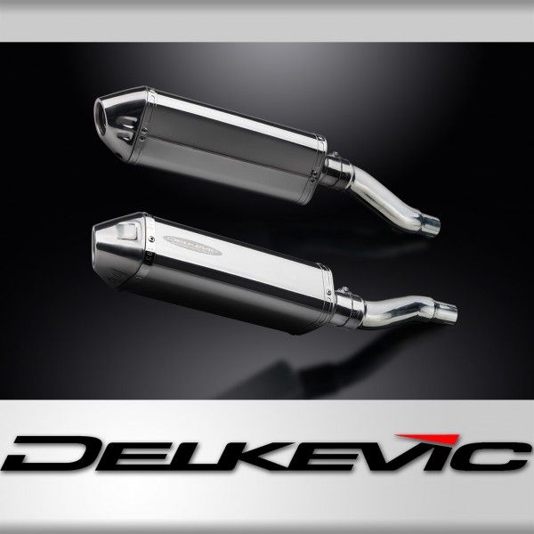Delkevic slip-on kit Tri-Oval RVS 320mm - GPZ500S EX500C(1987-2007)