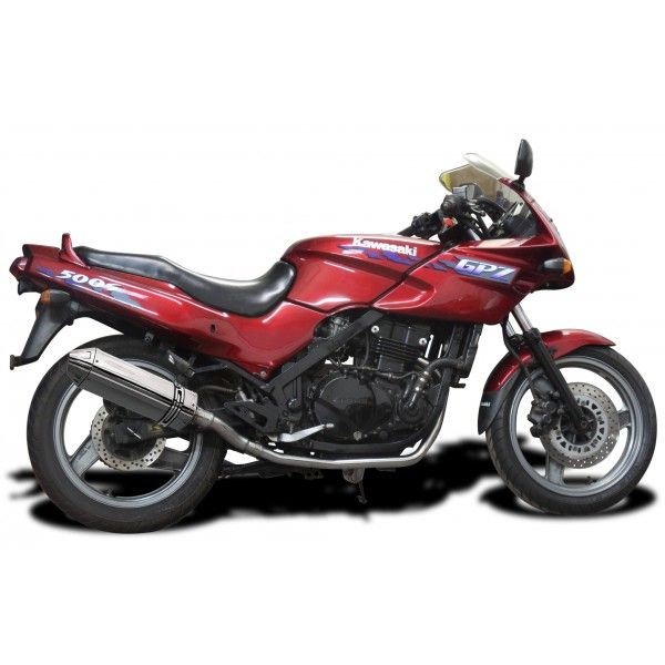 Delkevic slip-on kit Tri-Oval RVS 320mm - GPZ500S EX500C(1987-2007)