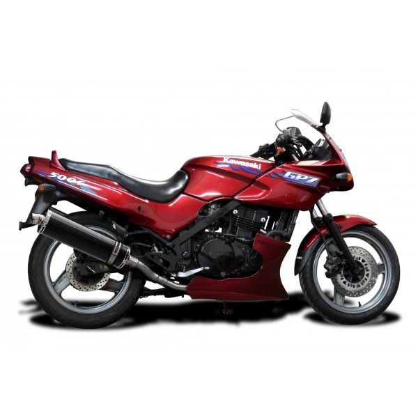 Delkevic slip-on kit Oval Carbon 450mm - GPZ500S EX500C(1987-2007)