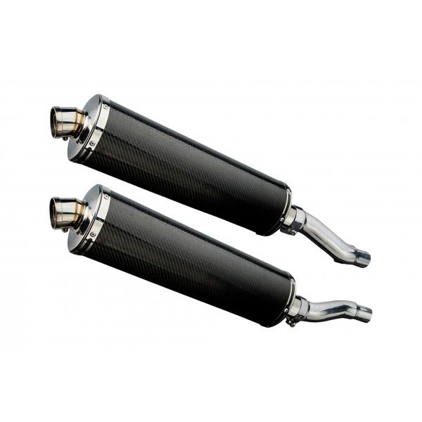 Delkevic slip-on kit Oval Carbon 450mm - GPZ500S EX500C(1987-2007)