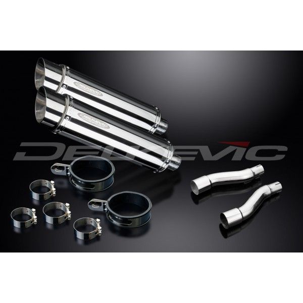 Delkevic slip-on kit Round RVS 350mm - GPZ500S EX500C(1987-2007)