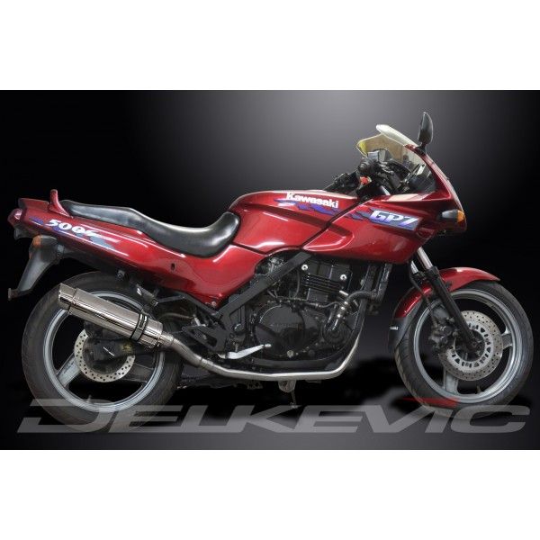 Delkevic slip-on kit Round RVS 350mm - GPZ500S EX500C(1987-2007)