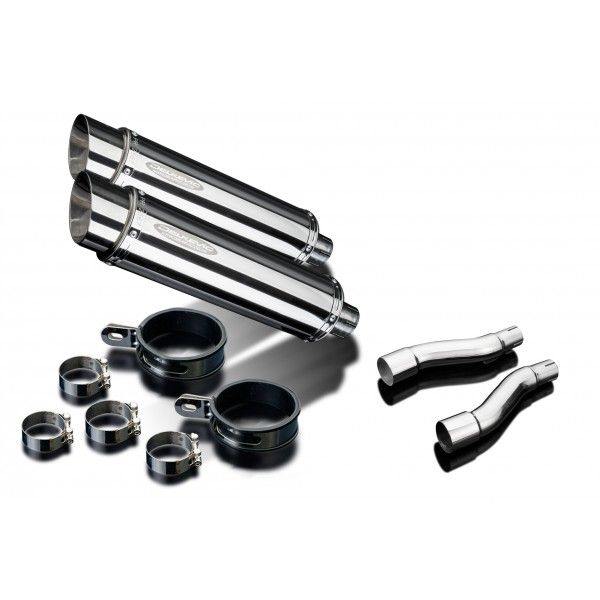 Delkevic slip-on kit Round RVS 350mm - GPZ500S EX500C(1987-2007)