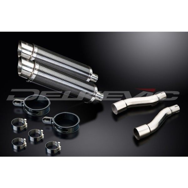 Delkevic slip-on kit Round Carbon 350mm - GPZ500S EX500C(1987-2003)